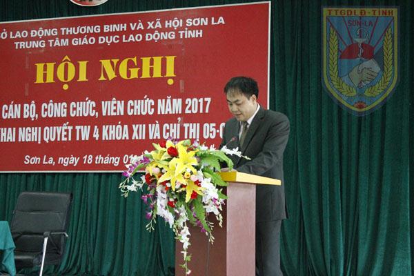 Hội nghị cán bộ, công chức, viên chức tại Trung tâm Giáo dục Lao tỉnh Sơn La năm 2017