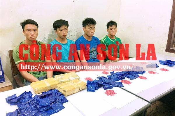 Công an Sơn La: Bắt 04 đối tượng thu 32.000 viên ma túy tổng hợp