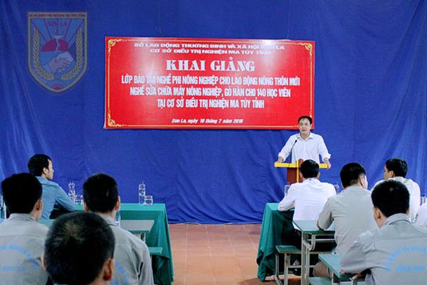 Khải giảng lớp đào tạo nghề phi nông nghiệp cho 140 học viên cai nghiện tại Cơ sở