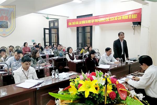 Cơ sở Điều trị nghiện ma túy tỉnh dự Hội nghị đối thoại giữa người đứng đầu Sở Lao động Thương binh và Xã hội với nhân dân năm 2019