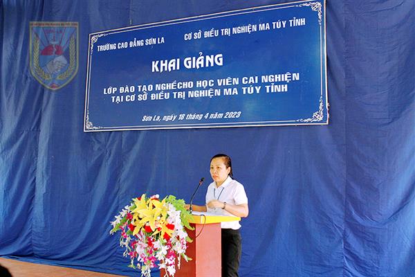 Khai giảng lớp dạy nghề ngắn hạn cho lao động nông thôn là học viên đang điều trị nghiện ma túy tại Cơ sở điều trị nghiện ma túy tỉnh Sơn La