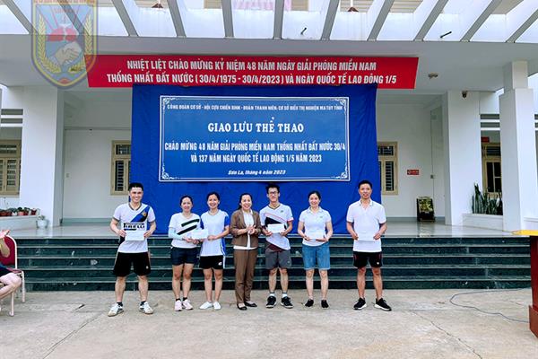 Tổ chức giao lưu thể thao chào mừng kỷ niệm 48 năm ngày Giải phóng miền Nam thống nhất đất nước (30/4/1975 - 30/4/2023) và ngày Quốc tế Lao động 1/5.