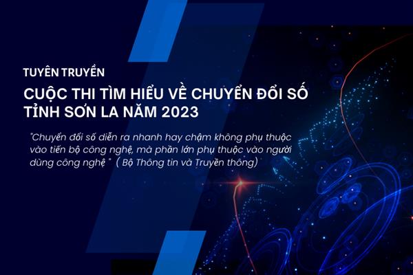 Tuyên truyền cuộc thi tìm hiểu chuyển đổi số tỉnh Sơn La năm 2023
