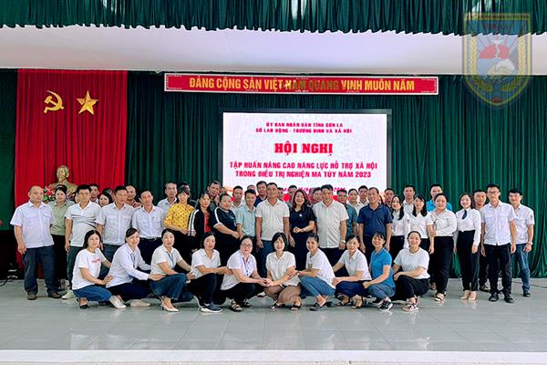 Hội nghị tập huấn nâng cao năng lực hỗ trợ xã hội trong điều trị nghiện ma túy năm 2023