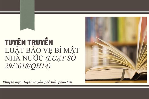 Tuyên truyền Luật Bảo vệ bí mật nhà nước (Luật số 29/2018/QH14)