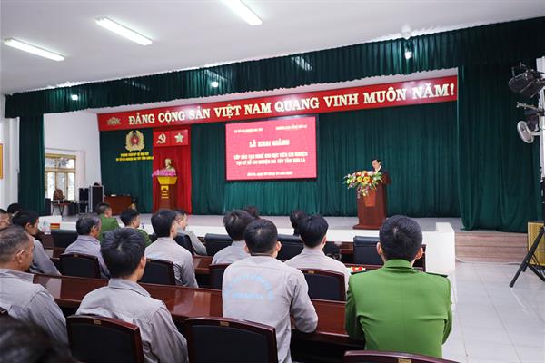 Khai giảng lớp đào tạo nghề cho học viên cai nghiện ma túy năm 2025